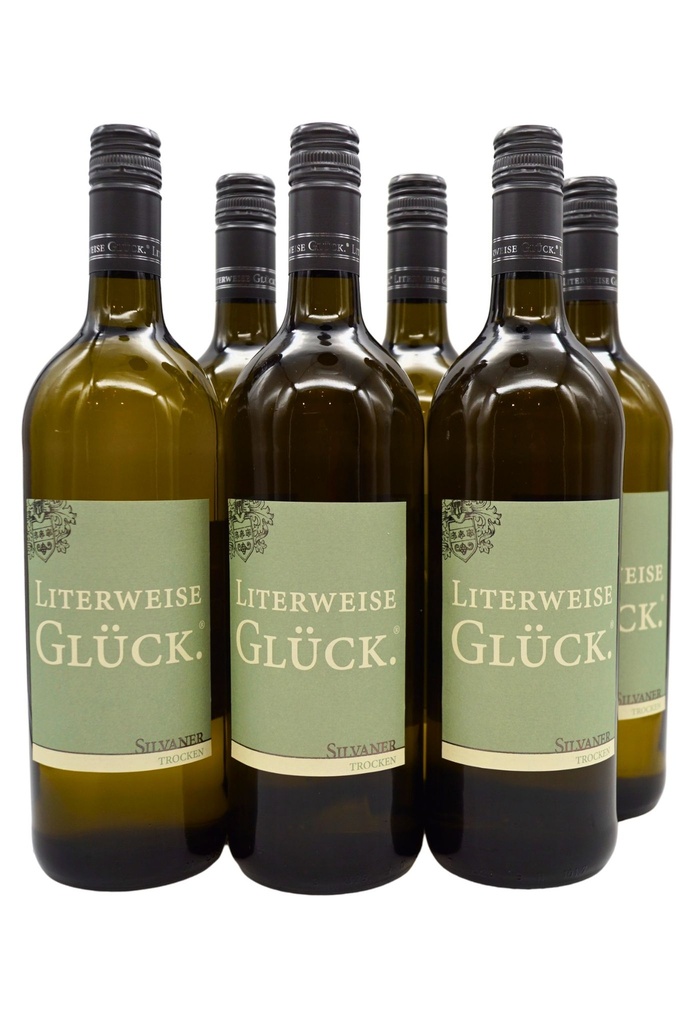 SILVANER Trocken Literweise Glück 6 Fl. Sparset