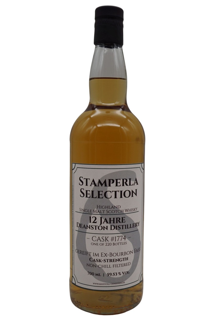 12 Jahre Deanston Ex-Bourbon Fass Cask #1774 Cask-Strength Highland Single Malt Whisky