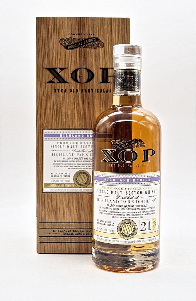 [LH1513] Highland Park 21 Jahre 1996/2017 47% Flasche No. 201/283 Single Cask Single Malt Scotch Whisky