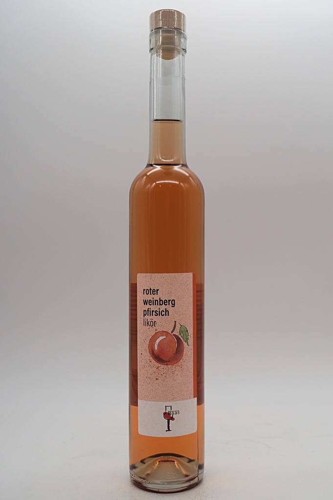Roter Weinbergpfirsichlikör