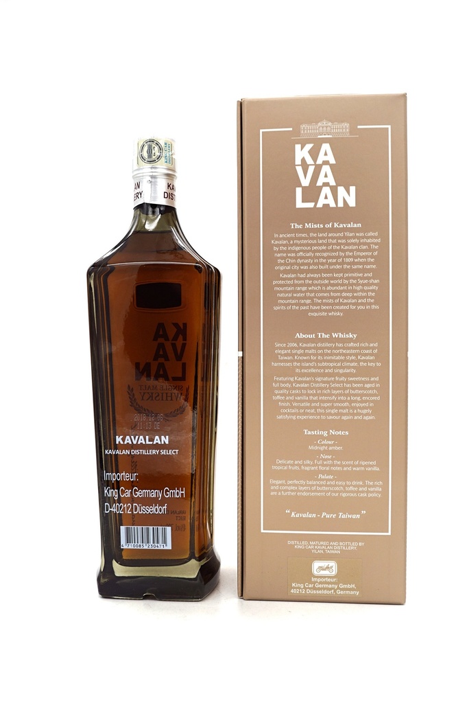 Distillery Select Taiwan Single Malt Whisky