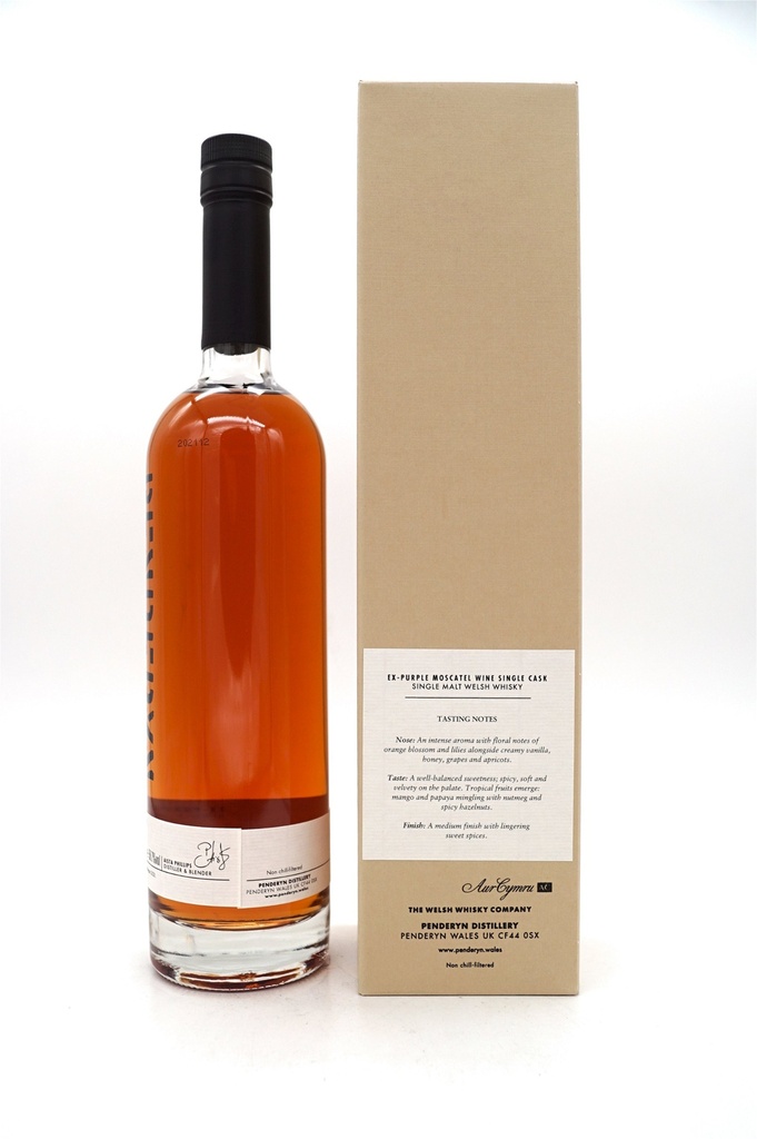 Ex Purple Moscatel Wine Single Cask W21 Single Malt Welsh Whisky