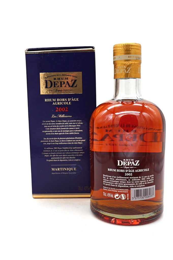 Les Millesimes 2002 Hors d Age Agricole Rhum