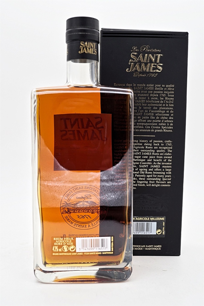 Vintage 2001 Millesime Vieux Agricole Rhum