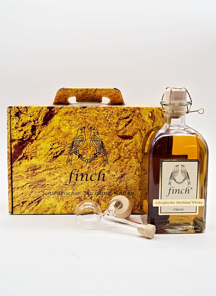 Classic Schwäbischer Hochland Whisky + Premium Glasausgießer im Set