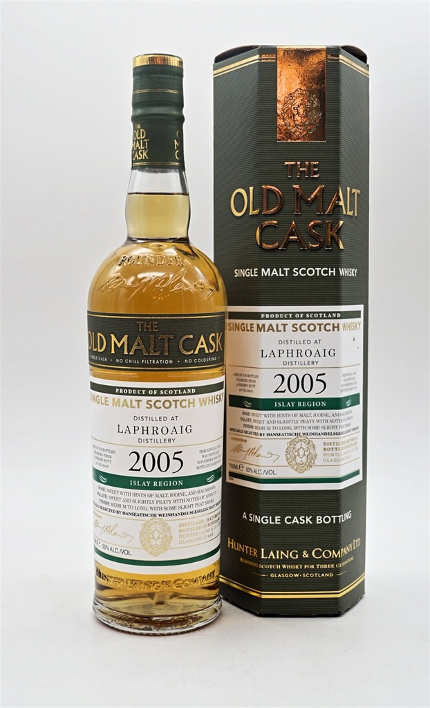 15 Jahre Laphroaig 2005/2021 Old Malt Cask Manzanilla Sherry Cask Finish Single Malt Scotch Whisky