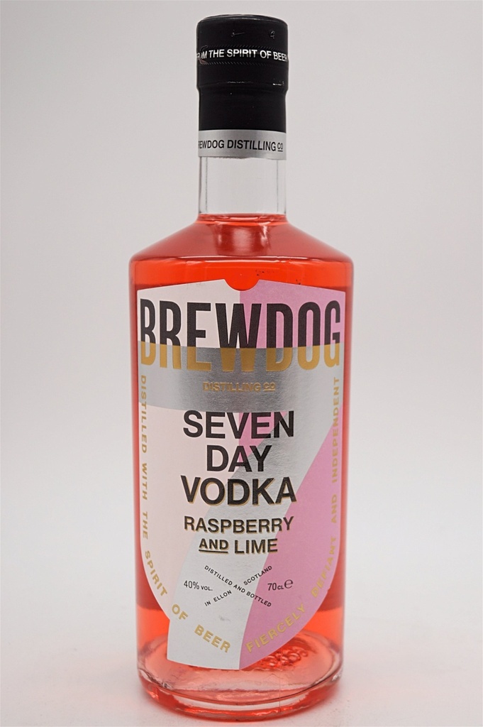 Seven Day Vodka Raspberry and Lime